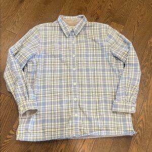 L.L.Bean Fleece-Lined Plaid Button-Down Shirt Jacket Size L